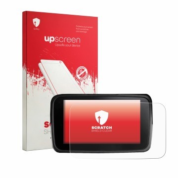 Vorderseite einer Produktverpackung mit dem Markenlogo upscreen. Daneben ist das Gerät Kymco CV3 575 2026 mit dem zugehörigen 