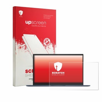 Parte frontale di una confezione del prodotto con il logo del marchio upscreen. Accanto è raffigurato il dispositivo ASUS Vivo