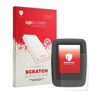 Front side of a product packaging with the brand logo upscreen. Next to it is the device Ananda D16 TFT-Display shown with the