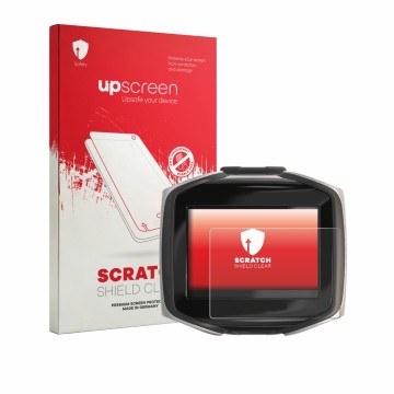 Face avant d’un emballage produit avec le logo de la marque upscreen. À côté, l’appareil Mares Quad CI est représenté avec la 