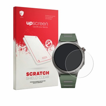 Front side of a product packaging with the brand logo upscreen. Next to it is the device OnePlus Watch 4 shown with the corres