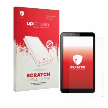 Vorderseite einer Produktverpackung mit dem Markenlogo upscreen. Daneben ist das Gerät Brave BT7X1 mit dem zugehörigen Display