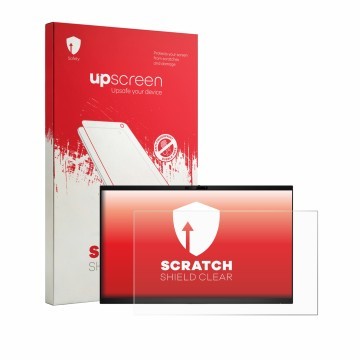 Vorderseite einer Produktverpackung mit dem Markenlogo upscreen. Daneben ist das Gerät Dell Pro 24 E2426HB mit dem zugehörigen