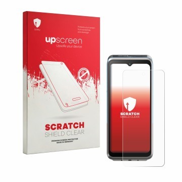 Parte frontale di una confezione del prodotto con il logo del marchio upscreen. Accanto è raffigurato il dispositivo ingenico 