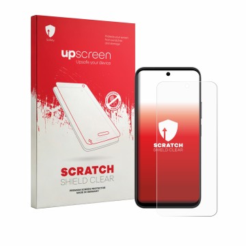 Face avant d’un emballage produit avec le logo de la marque upscreen. À côté, l’appareil Vivo Y51 Pro 5G est représenté avec l