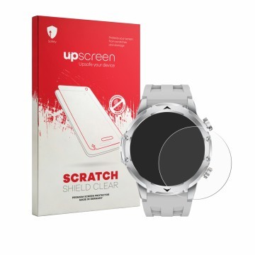 Parte frontale di una confezione del prodotto con il logo del marchio upscreen. Accanto è raffigurato il dispositivo FitVigor 
