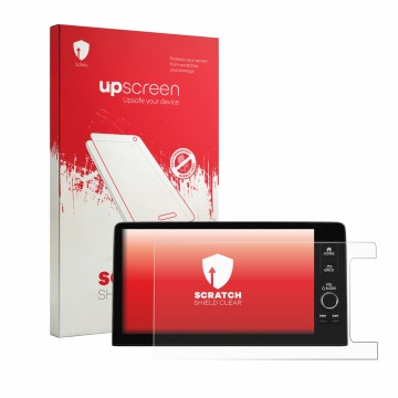 Vorderseite einer Produktverpackung mit dem Markenlogo upscreen. Daneben ist das Gerät Honda ZR-V 2023 CONNECT 9