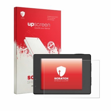 Vorderseite einer Produktverpackung mit dem Markenlogo upscreen. Daneben ist das Gerät SIJCAM SJ4000 Air mit dem zugehörigen D