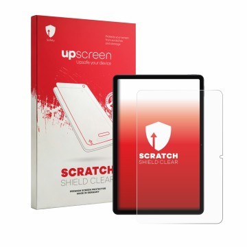 Parte frontal de un envase de producto con el logotipo de la marca upscreen. Al lado se muestra el dispositivo Xiaomi Redmi Pa