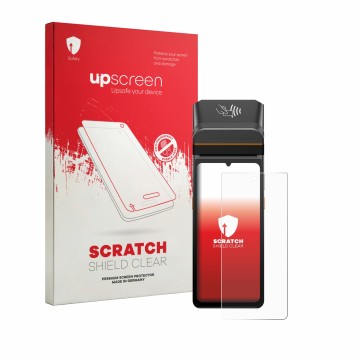 Parte frontale di una confezione del prodotto con il logo del marchio upscreen. Accanto è raffigurato il dispositivo Brainspor