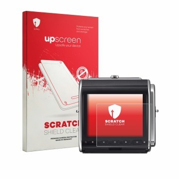 Front side of a product packaging with the brand logo upscreen. Next to it is the device Hasselblad 907X & CFV 100C shown with