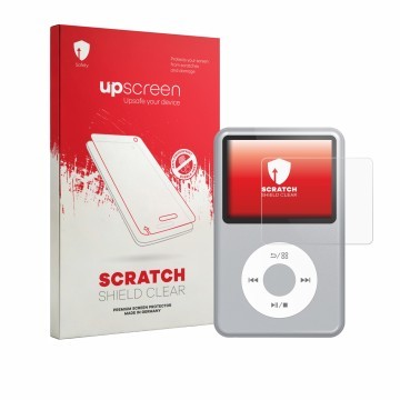 Parte frontale di una confezione del prodotto con il logo del marchio upscreen. Accanto è raffigurato il dispositivo innioasis