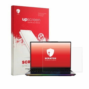 Parte frontale di una confezione del prodotto con il logo del marchio upscreen. Accanto è raffigurato il dispositivo MEDION Er