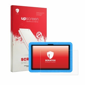 Vorderseite einer Produktverpackung mit dem Markenlogo upscreen. Daneben ist das Gerät Vasoun TAB11 L10 10.1