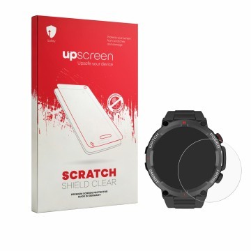 Parte frontale di una confezione del prodotto con il logo del marchio upscreen. Accanto è raffigurato il dispositivo Neow W-Wa