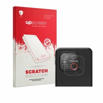 Vorderseite einer Produktverpackung mit dem Markenlogo upscreen. Daneben ist das Gerät Emporia Smart 7 Lite (NUR Kameraschutz)