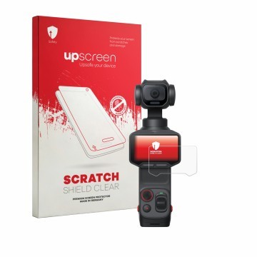 Front side of a product packaging with the brand logo upscreen. Next to it is the device Insta360 Luna Pro shown with the corr