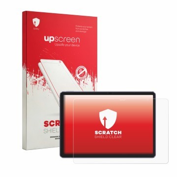 Face avant d’un emballage produit avec le logo de la marque upscreen. À côté, l’appareil XP-Pen Magic Drawing Pad est représen