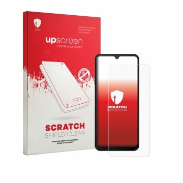 Parte frontale di una confezione del prodotto con il logo del marchio upscreen. Accanto è raffigurato il dispositivo Invens No