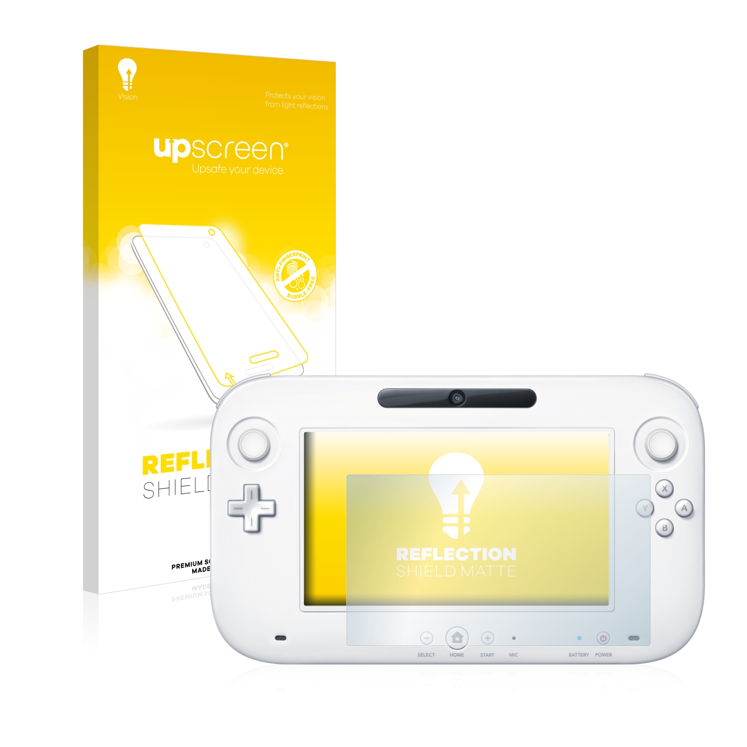 Upscreen Reflection Shield Matte Premium Screen Protector For Nintendo Wii U Gamepad Controller Protectionfilms24 Com