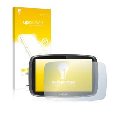 Front side of a product packaging with the brand logo upscreen. Next to it is the device TomTom GO 600 shown with the correspo