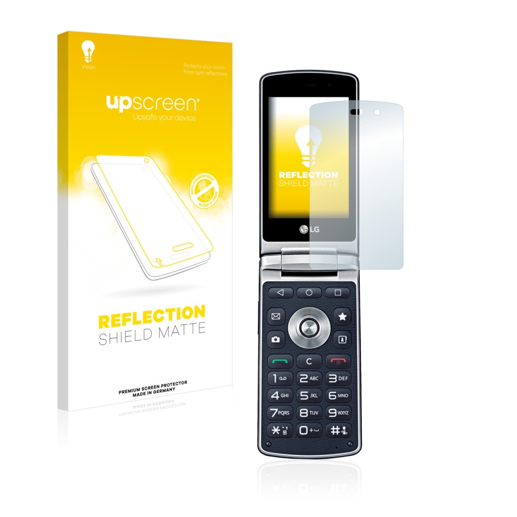 Front side of a product packaging with the brand logo upscreen. Next to it is the device LG Wine Smart H410 shown with the cor