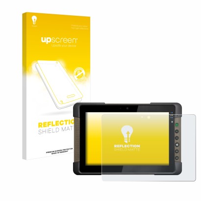 Front side of a product packaging with the brand logo upscreen. Next to it is the device Getac T800 shown with the correspondi