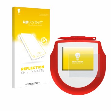 Parte frontal de un envase de producto con el logotipo de la marca upscreen. Al lado se muestra el dispositivo Signotec Signat