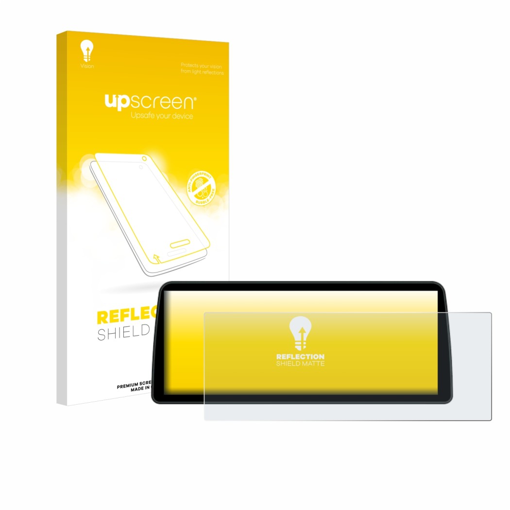 Front side of a product packaging with the brand logo upscreen. Next to it is the device BMW Professional 10.2