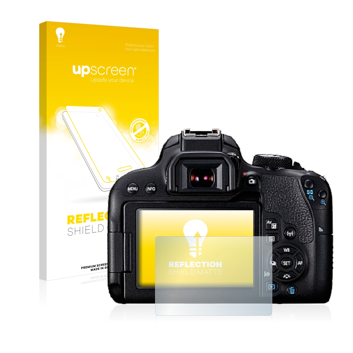 Antirreflejo Protector de pantalla para Canon EOS 7D Mark protección de película de vidrio mate II