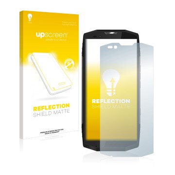 Front side of a product packaging with the brand logo upscreen. Next to it is the device Blackview BV9000 Pro shown with the c