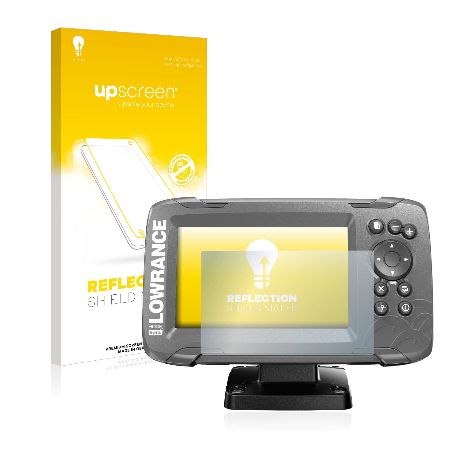 upscreen Reflection Schutzfolie Lowrance HDS 9 Live Echolot Matt