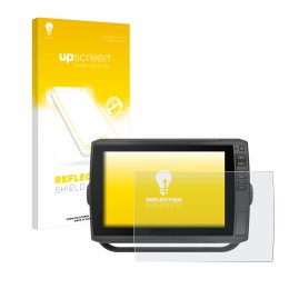 Vorderseite einer Produktverpackung mit dem Markenlogo upscreen. Daneben ist das Gerät Garmin ECHOMAP Ultra 102sv mit dem zuge