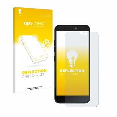 Front side of a product packaging with the brand logo upscreen. Next to it is the device Fairphone 3 Plus shown with the corre