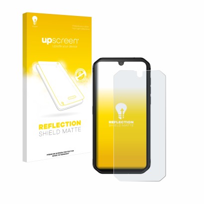 Front side of a product packaging with the brand logo upscreen. Next to it is the device Blackview BV9900E shown with the corr