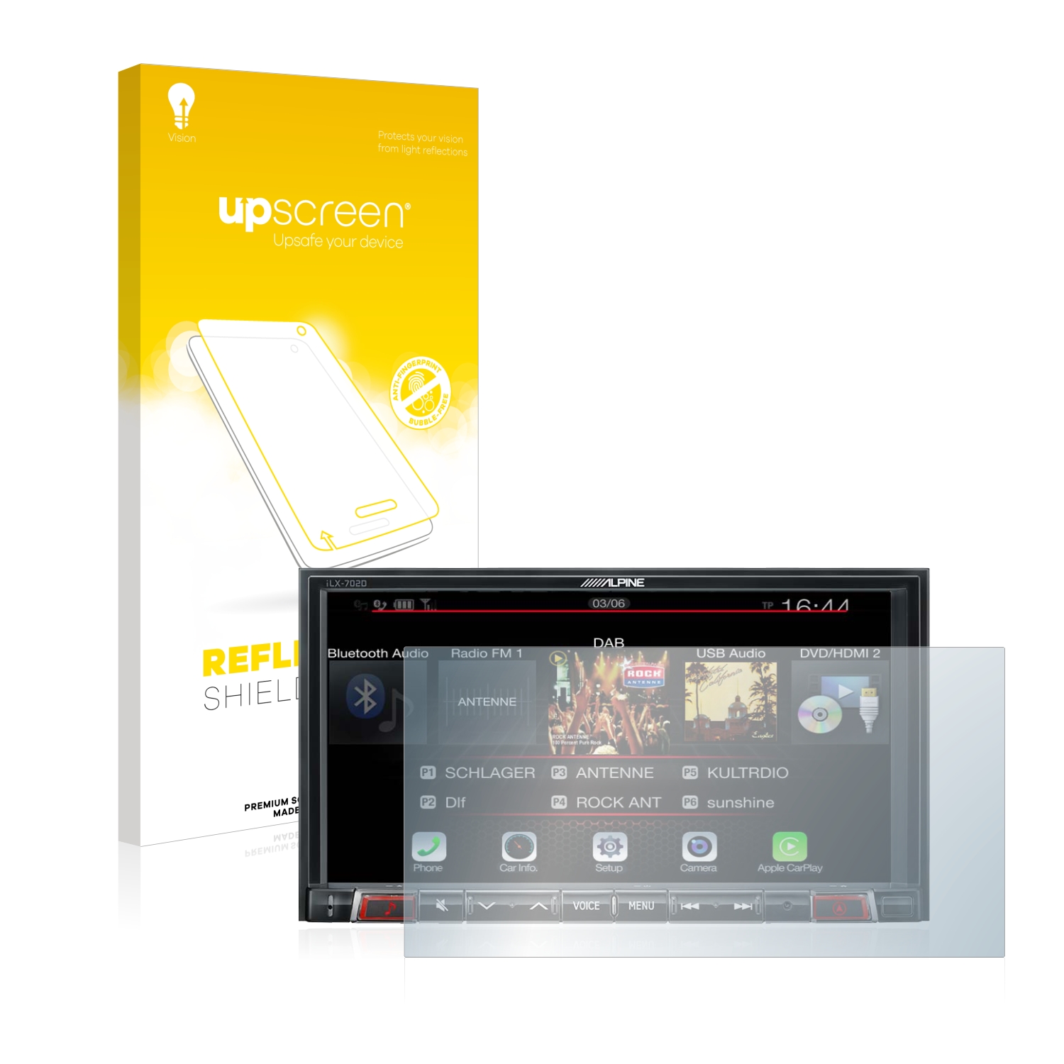 Alpine upscreen Anti Reflet Protection Ecran pour Alpine iLX-702D Mat Film Protecteur 