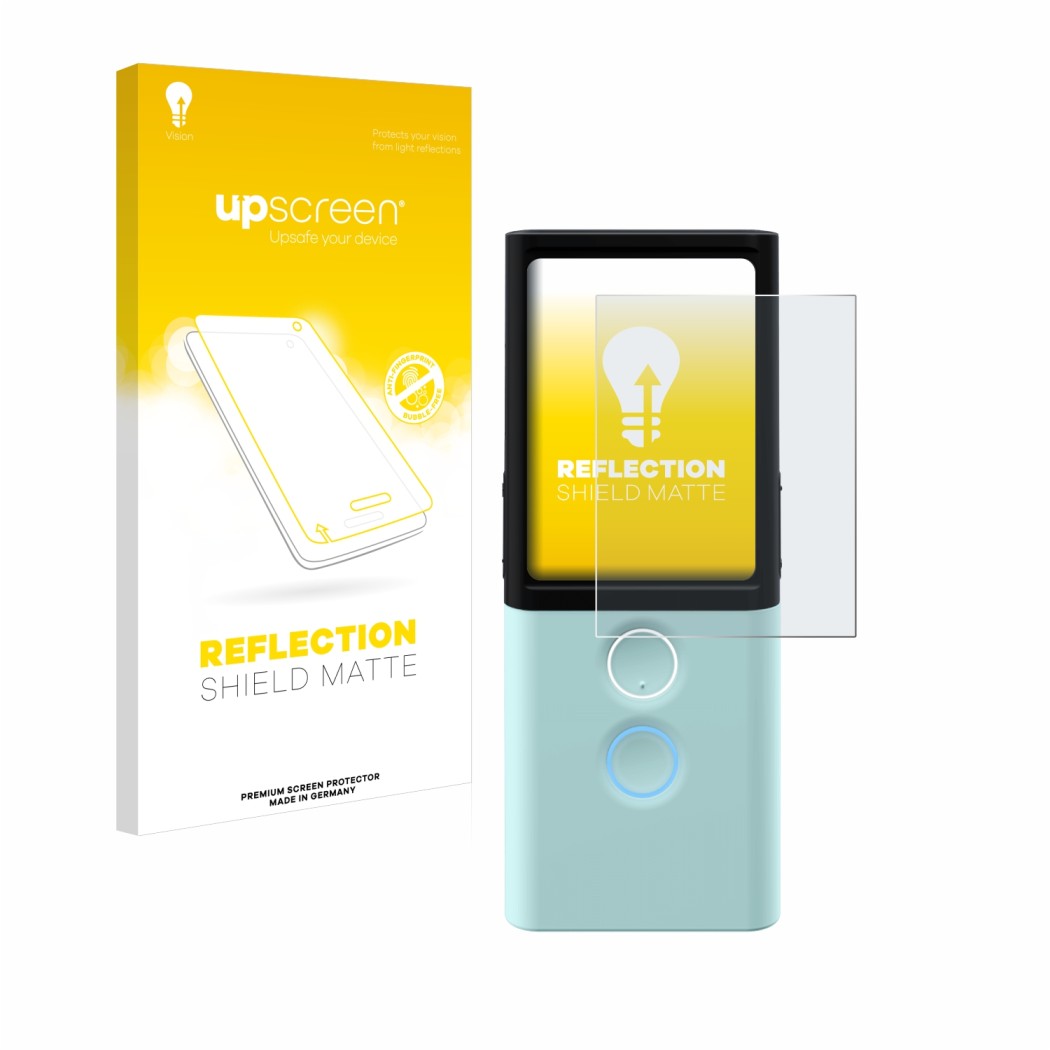 Front side of a product packaging with the brand logo upscreen. Next to it is the device Vasco Translator M3 shown with the co