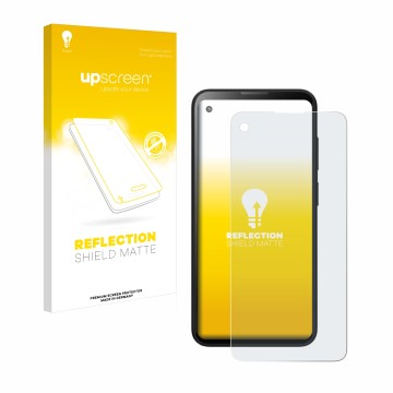 Face avant d’un emballage produit avec le logo de la marque upscreen. À côté, l’appareil Blackview BL5000 est représenté avec 
