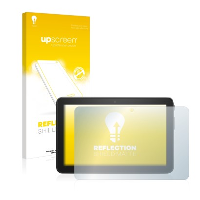 Parte frontale di una confezione del prodotto con il logo del marchio upscreen. Accanto è raffigurato il dispositivo Amazon Fi