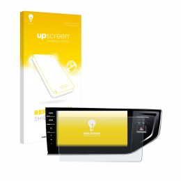 Front side of a product packaging with the brand logo upscreen. Next to it is the device Volkswagen Polo VI Discover Pro 9,2
