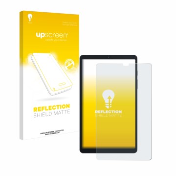 Parte frontale di una confezione del prodotto con il logo del marchio upscreen. Accanto è raffigurato il dispositivo Blackview