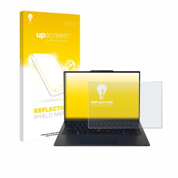 Front side of a product packaging with the brand logo upscreen. Next to it is the device Lenovo ThinkPad X1 Carbon Gen 12 14