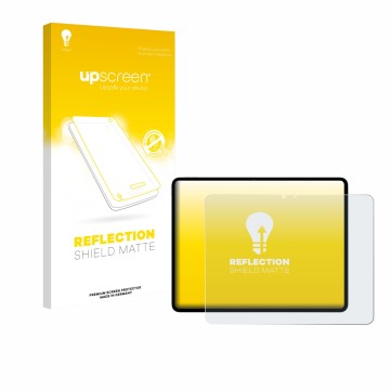 Front side of a product packaging with the brand logo upscreen. Next to it is the device Apple iPad Air 13