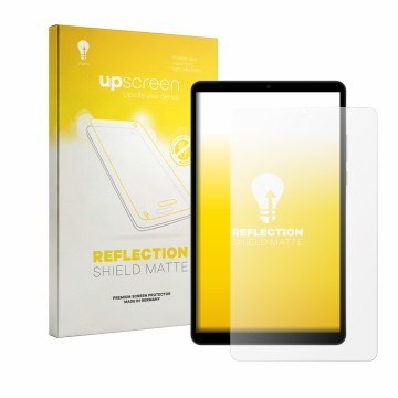 Vorderseite einer Produktverpackung mit dem Markenlogo upscreen. Daneben ist das Gerät Honor Pad X7 mit dem zugehörigen Displa