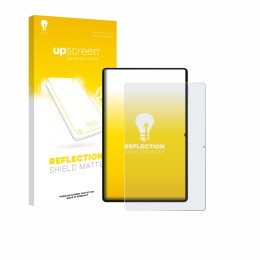 Parte frontale di una confezione del prodotto con il logo del marchio upscreen. Accanto è raffigurato il dispositivo Samsung G