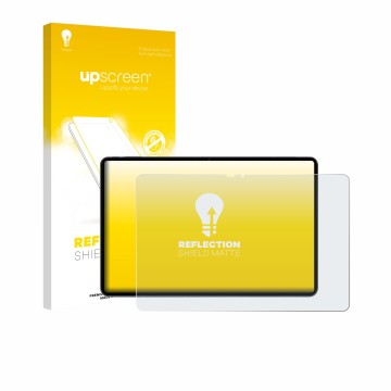 Parte frontal de un envase de producto con el logotipo de la marca upscreen. Al lado se muestra el dispositivo VALE V12X LTE-8