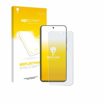 Face avant d’un emballage produit avec le logo de la marque upscreen. À côté, l’appareil Honor Win est représenté avec la prot