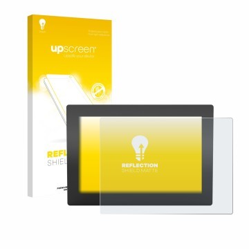 Parte frontale di una confezione del prodotto con il logo del marchio upscreen. Accanto è raffigurato il dispositivo WAGO Web 