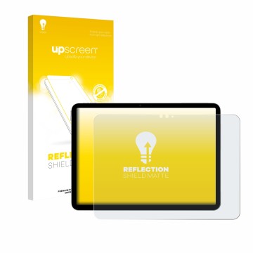 Front side of a product packaging with the brand logo upscreen. Next to it is the device Apple iPad Air 11