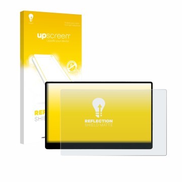 Vorderseite einer Produktverpackung mit dem Markenlogo upscreen. Daneben ist das Gerät Sotsu FlipAction Go 14